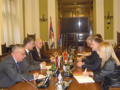 30 May 2013 Speaker Stefanovic and Deputy Prime Minister Luksic